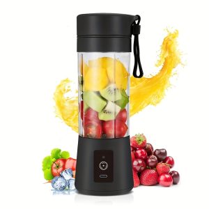 Portable USB Juicer - Enjoy Fresh Fruit Juice Anywhere with 6-Leaf Knife and Convenient Charging