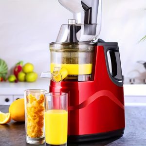 1pc Cold Press Juicer - Ultra-Quiet Slow Masticating Technology, Efficient Cold Press Extraction System - Enjoy Freshly Squeezed Juice In Just Seconds, Single-Piece Design For Easy Use And Cleaning