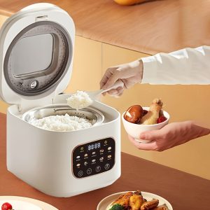 3 liters/2.84 quarts large capacity video window home rice cooker 1-5 person multi-function mini small single person multi-person cooking smart student dormitory rice cooker double guts cooking porridge, cooking rice, stewed meat, stewed soup