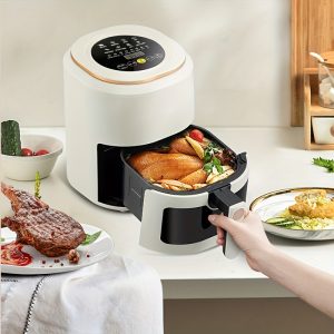 Intelligent Air Fryer, 5QT Oil-free High-capacity Oven, Air Fryer, Healthy Cookware, Intelligent Touch Screen With 8 Preset Cooking Modes, Visual Cooking Window